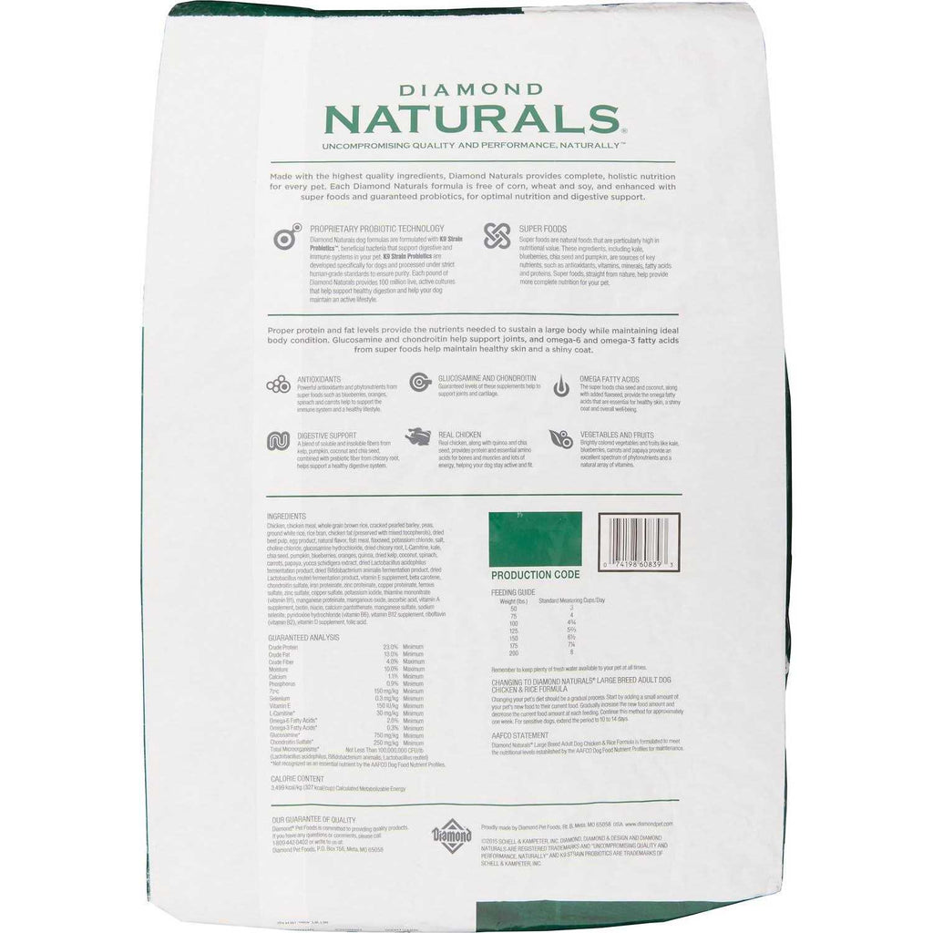 Chicken & Rice Adult Large Breed Dog Food D993