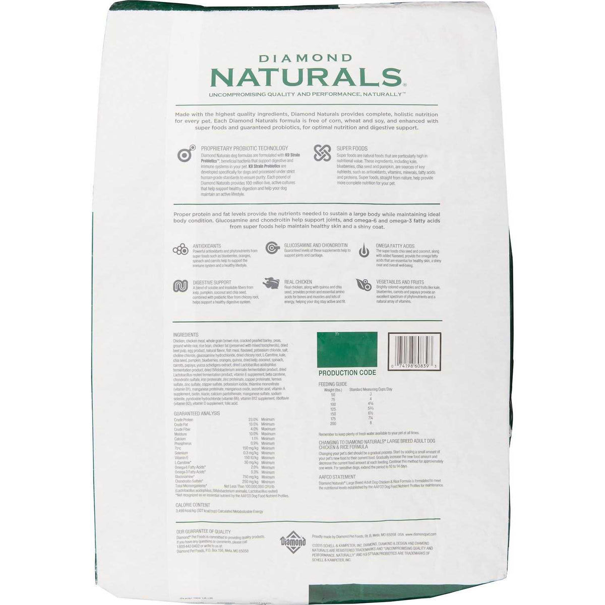 Chicken & Rice Adult Large Breed Dog Food D993
