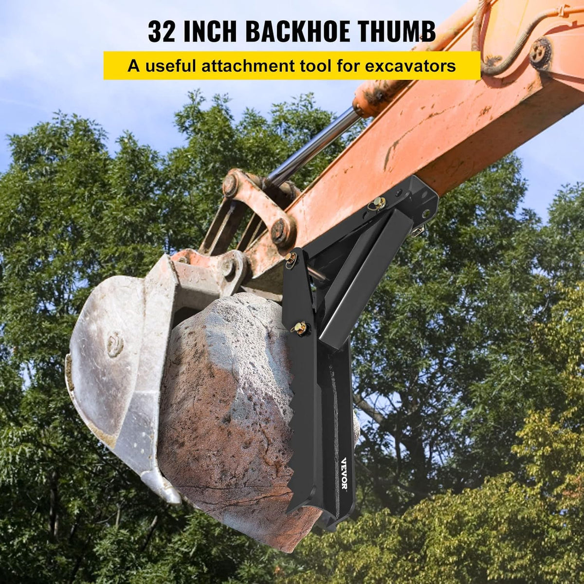 32 inch Backhoe Excavator Thumb Attachment Adjustable Weld On K71428