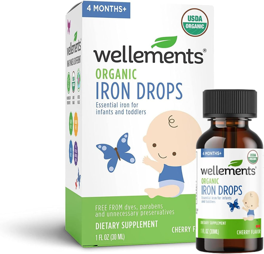 Organic Iron Drops for Babies, Cherry Flavor, 1 Fl Oz I7286