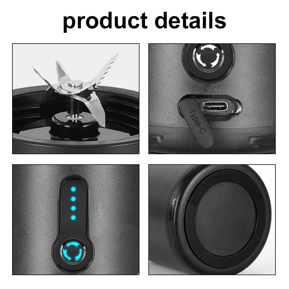Portable USB Electric Blender 530ml H6417