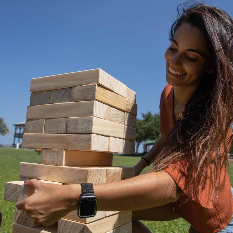 Giant Wooden Tumble Tower Game F72763