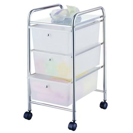 3 Drawer Chrome Storage Cart B68896