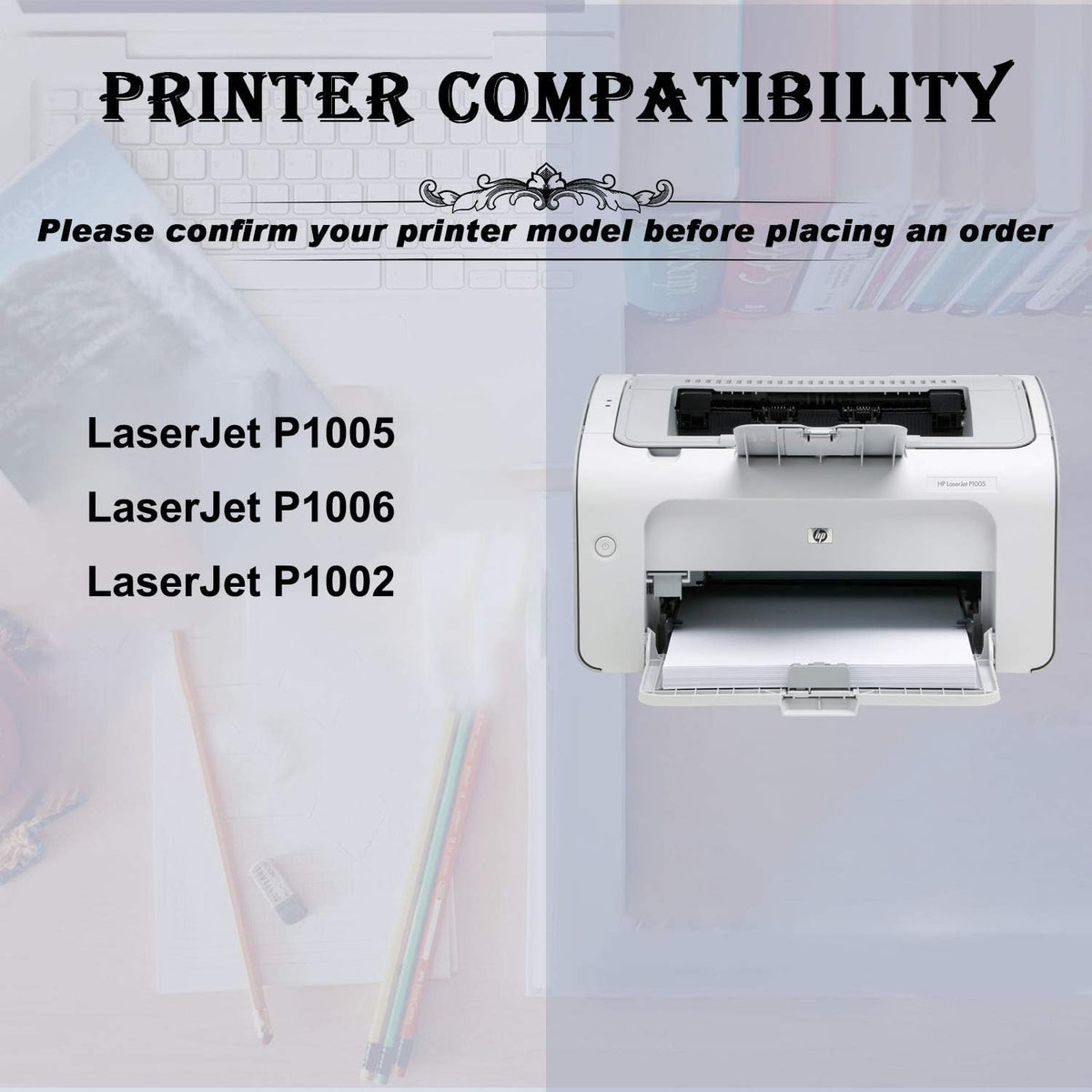 2 Pack Compatible Toner Cartridge for HP CB435A X846062