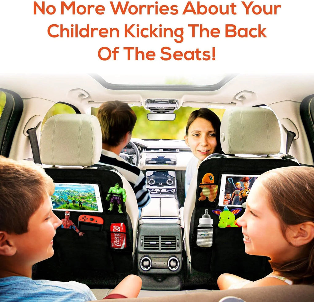 Black 2 Pack X-Large Backseat Car Organizer with 5 Pockets B558