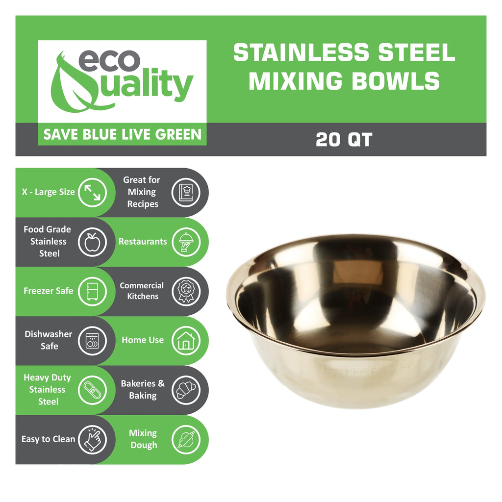 20 Quart Stainless Steel Mixing Bowl E641755