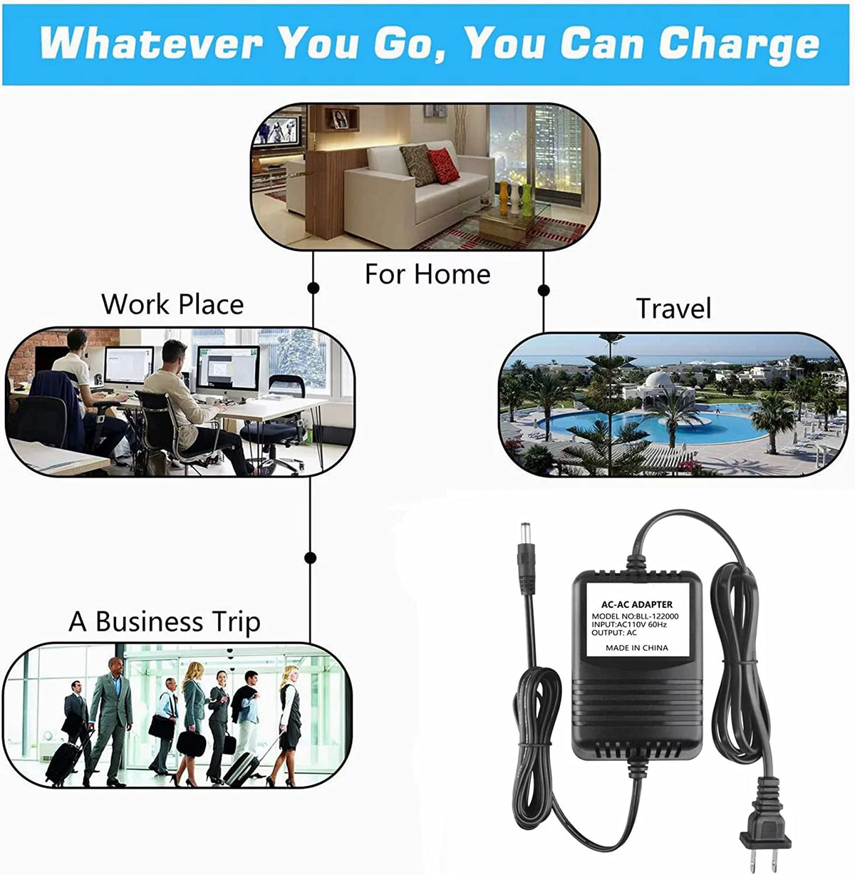 9V AC/AC Adapter X20117