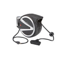 40 ft. 14/3 Gauge Retractable Cord Reel with Triple Tap, Black W4580