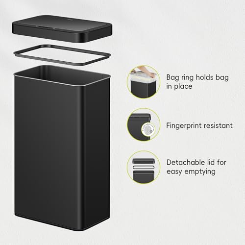 50 Liter Touchless Rectangular Motion Sensor Trash Can P98093