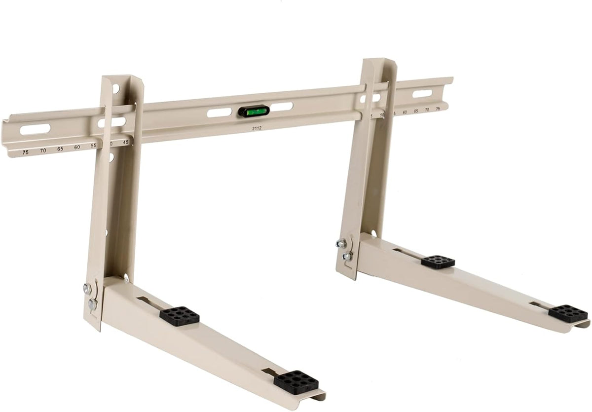 Mini Split Wall Mounting Bracket with Level, Measurement on Top Rail, Pack of 2 W213122