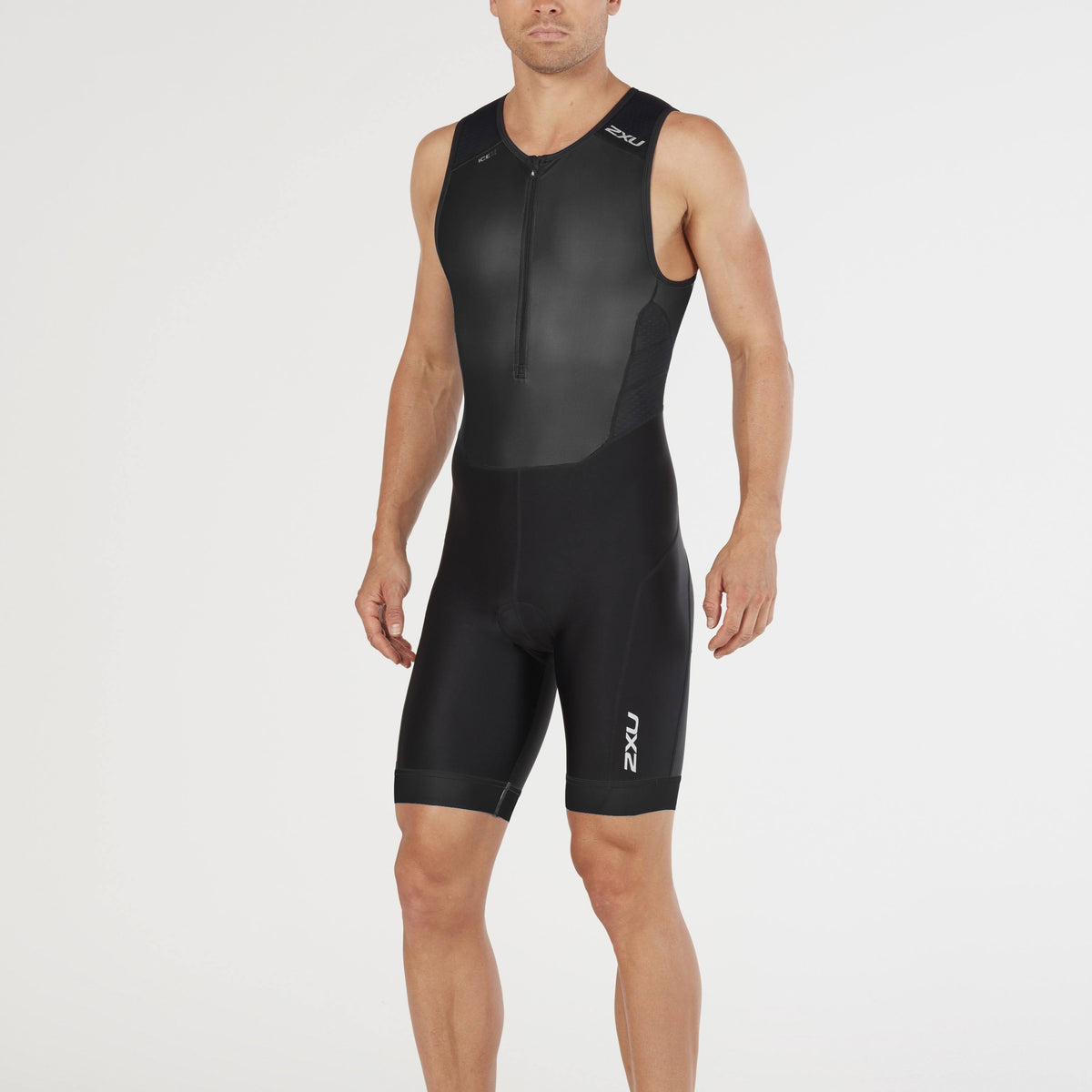 Black Front Zip Trisuit J90067