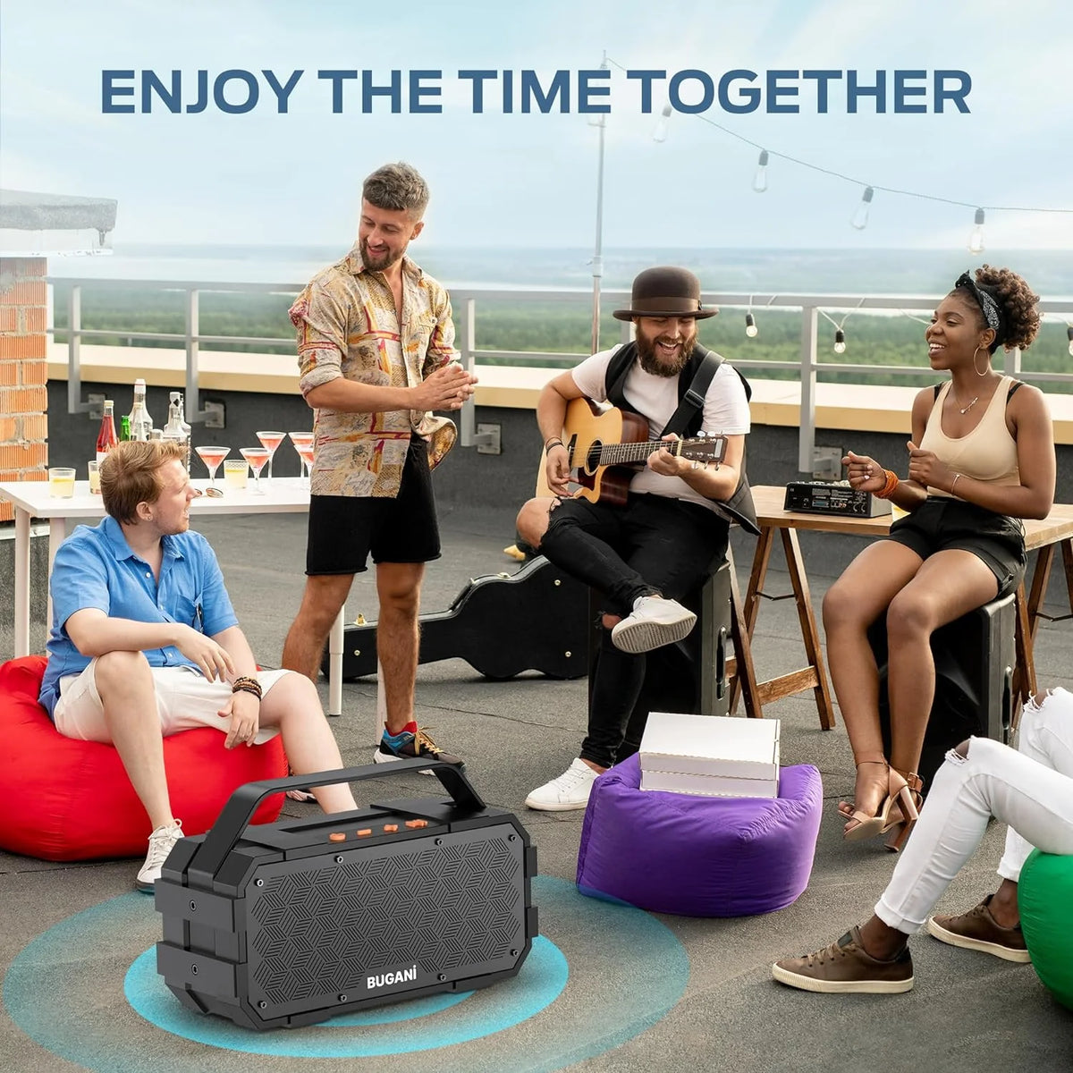 Wireless Portable Bluetooth Speaker 40W IPX6 Waterproof S3561