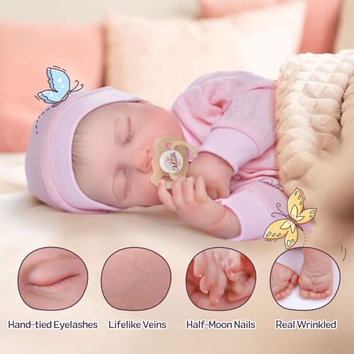 18 Inch Soft Body Realistic Newborn Baby Dolls with Clothes and Toy Accessories M2416
