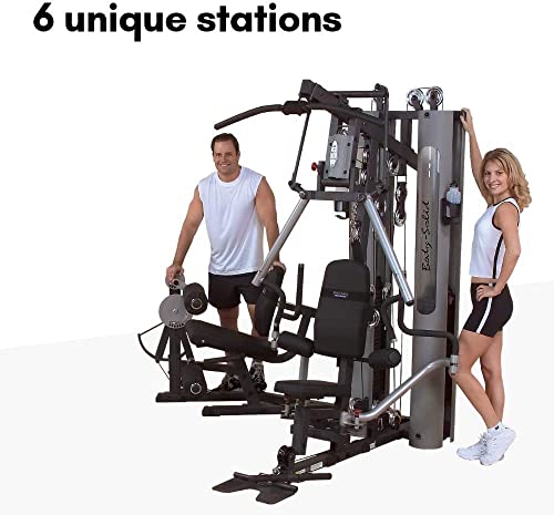 210lbs Multi-Station Gym Machine with Leg and Calf Press Attachment T811