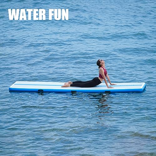 Inflatable Gymnastics Mat 10ft/13ft 4in Thick with Electric Pump V600