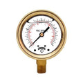 4x22 Brass Case Pressure Gauges W506725