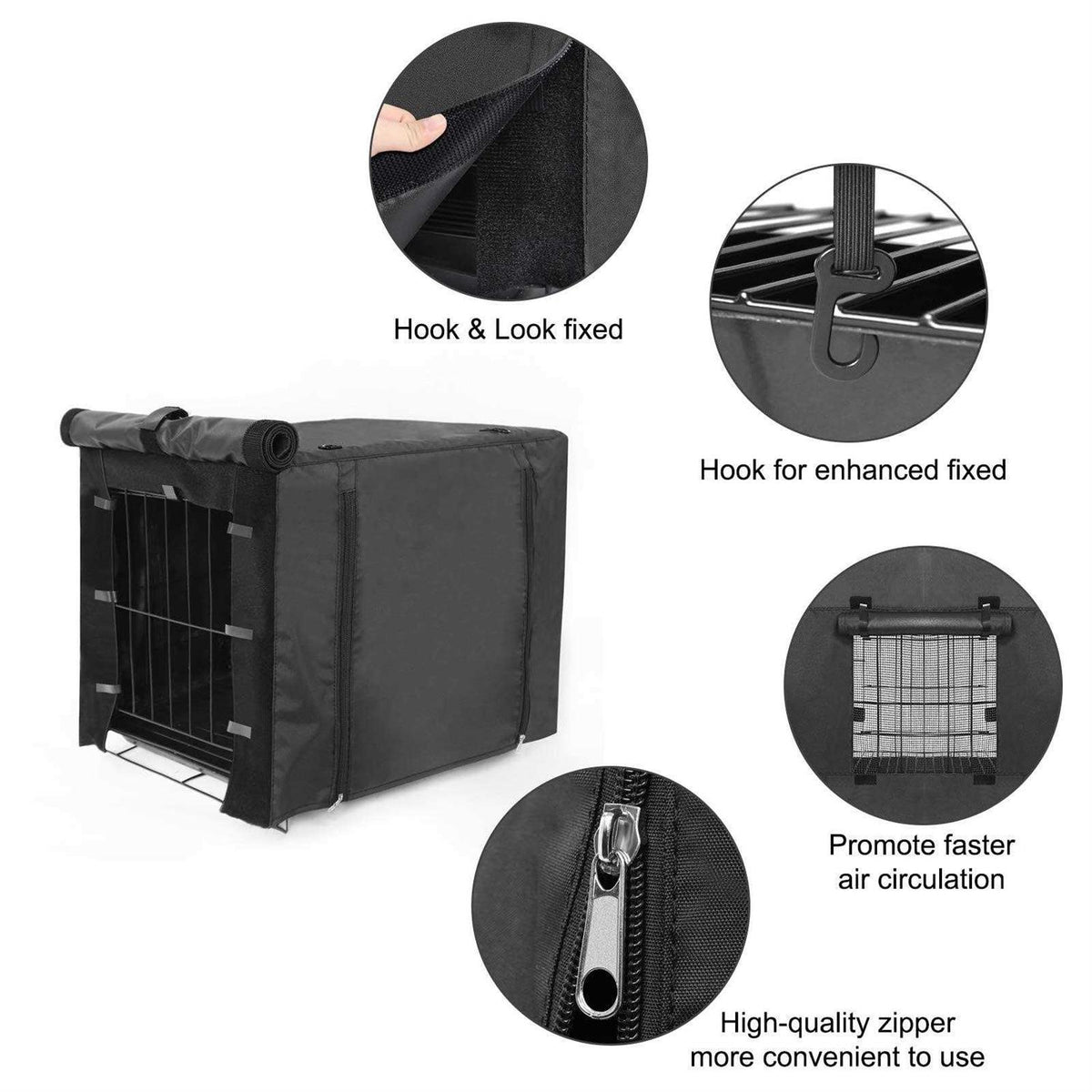 Dog Crate Cover Double Door 36 42 48 inches G486
