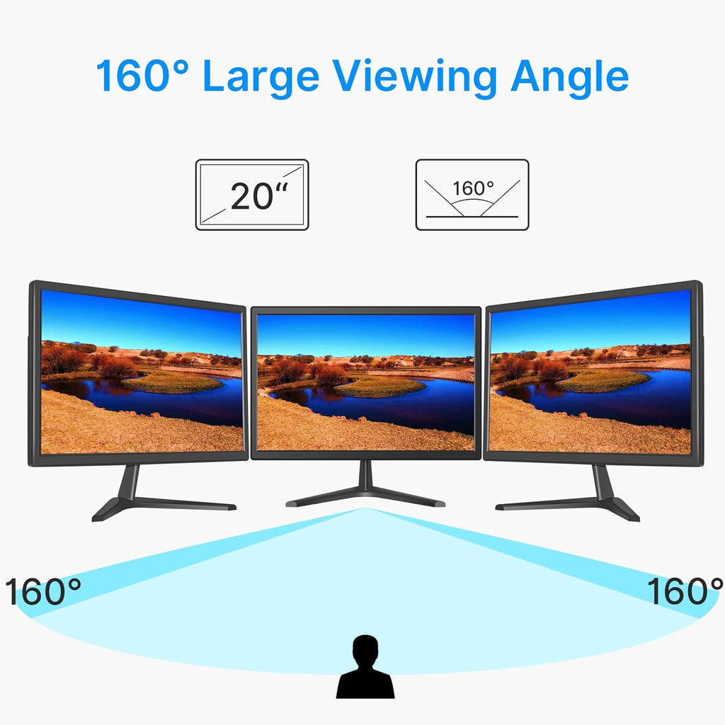20 Inch LED Computer Display Monitor with Built-in Speaker Q57791