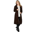 Espresso Duster with Oversized Lapels D653