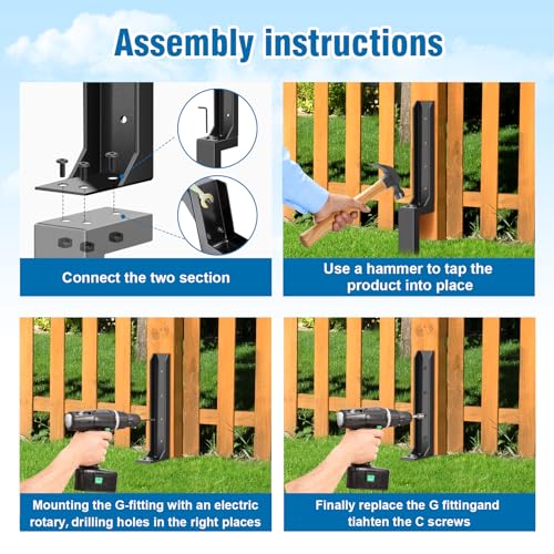 Heavy Duty Fence Post Repair Kit H510703