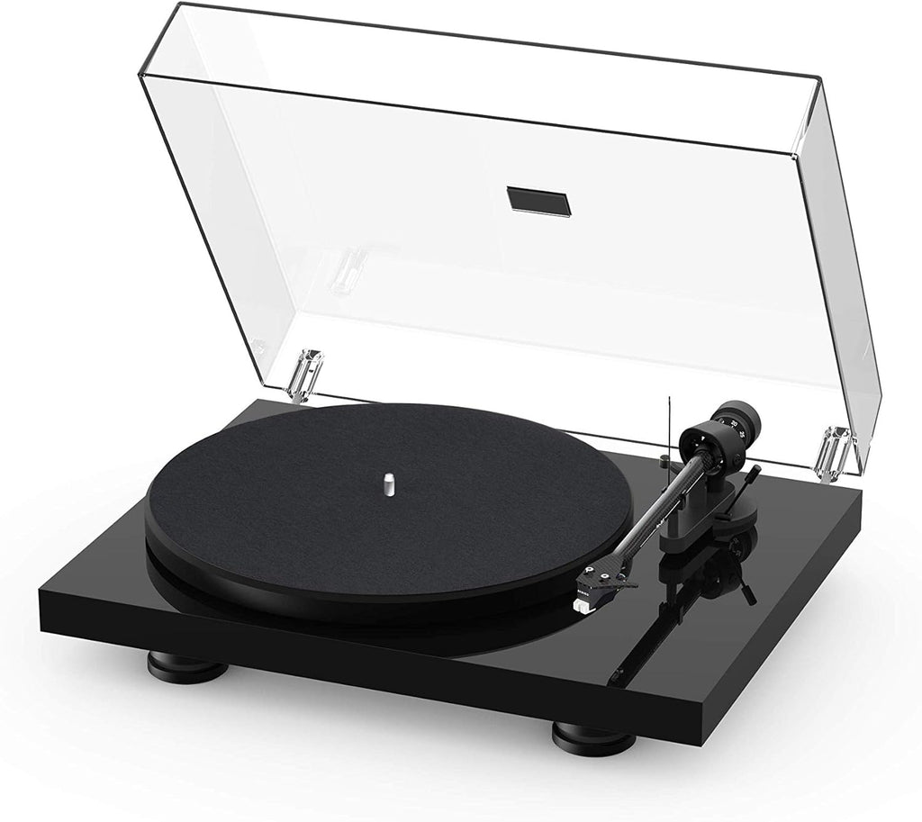 High Gloss White Turntable with Carbon Fiber Tonearm B9475
