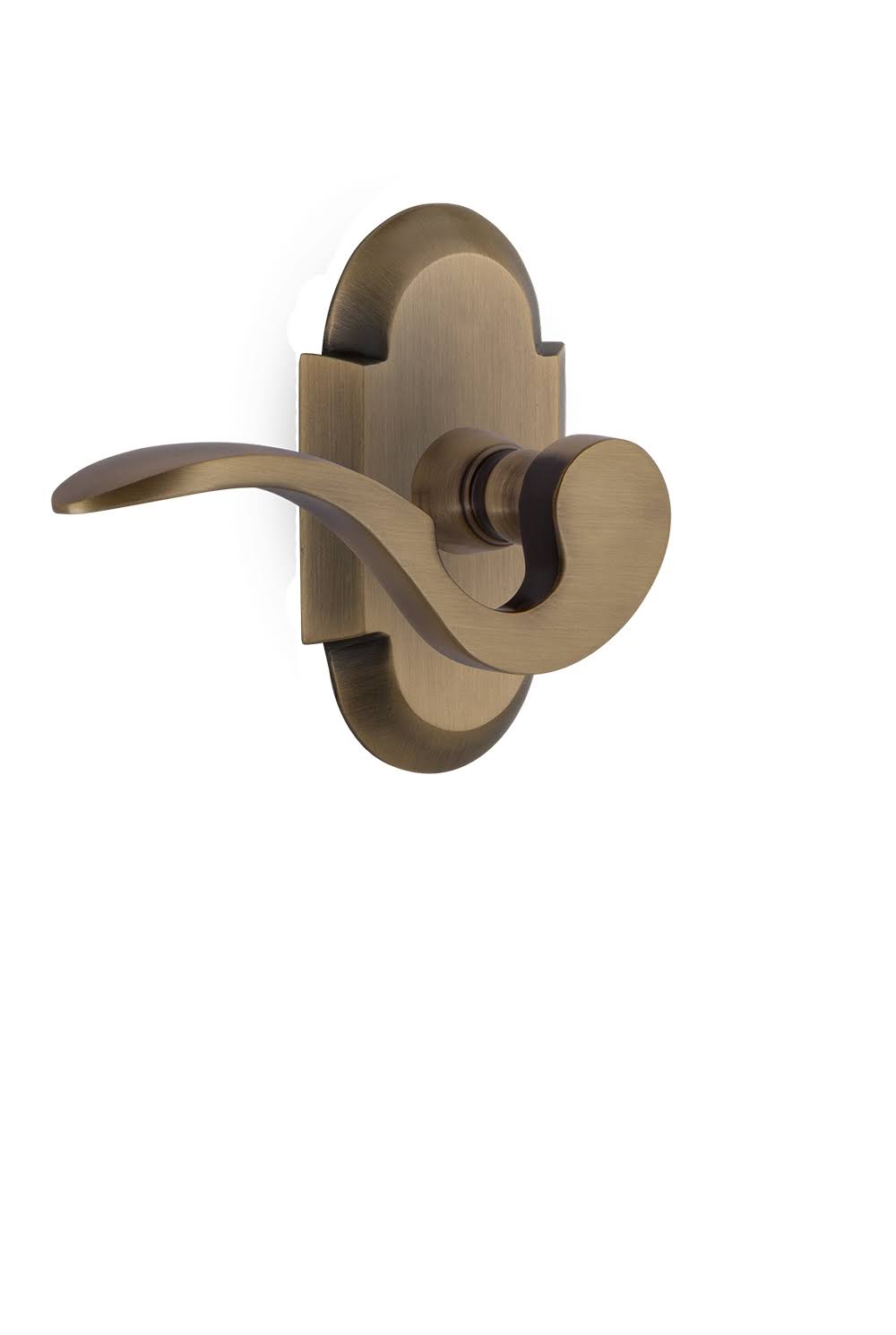 Antique Brass Passage Door Lever F9705