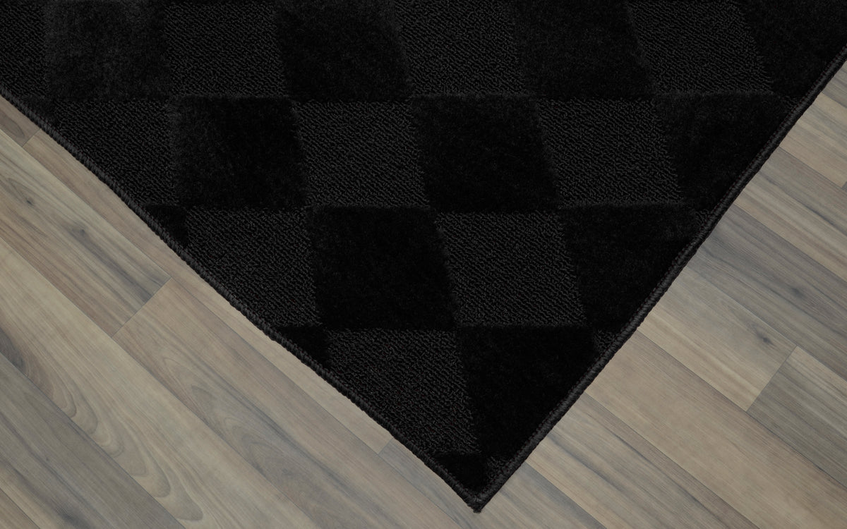 Black 7 ft. 6 in. x 9 ft. 6 in. Large Area Rug U308180