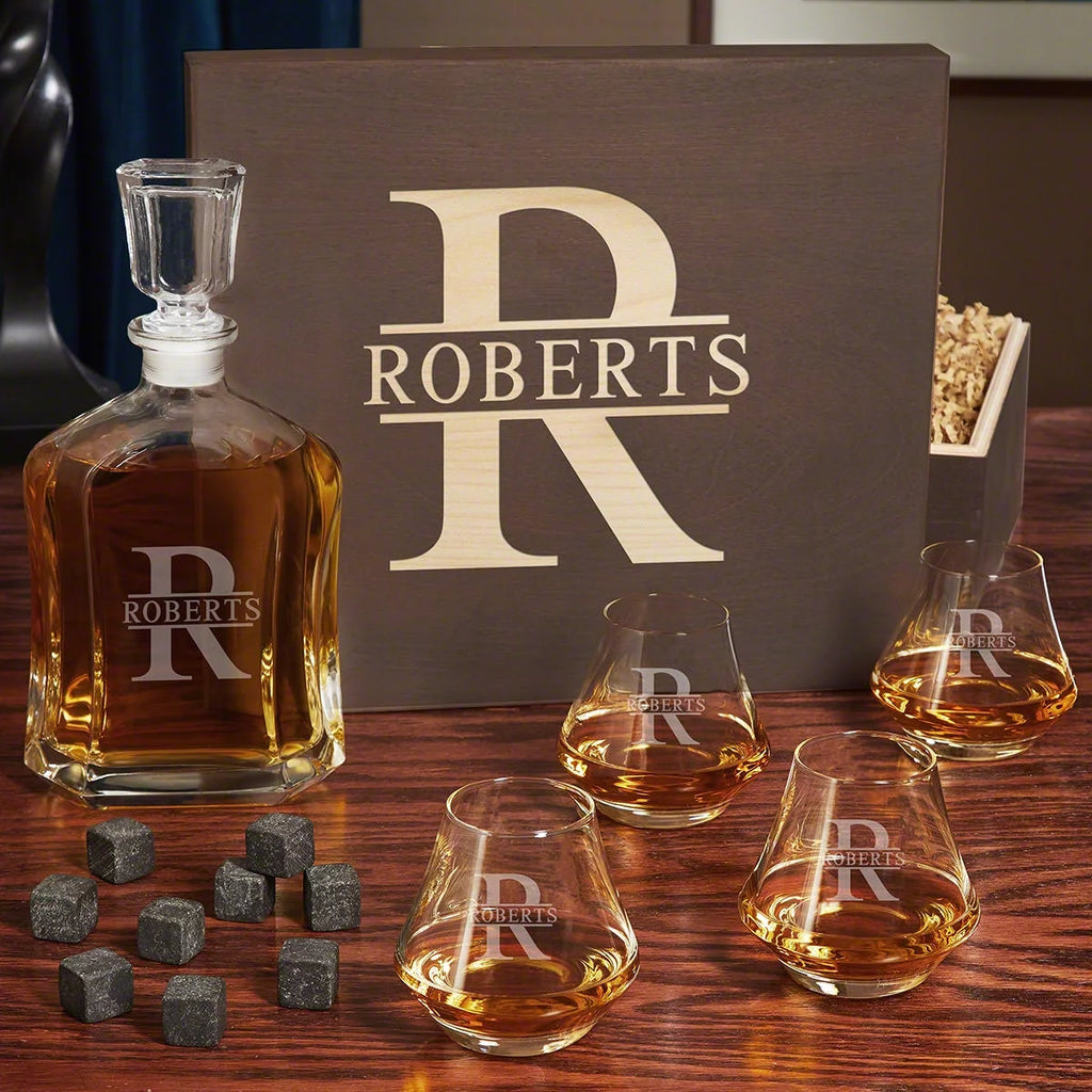 Whiskey Decanter and Glasses Gift Set G439
