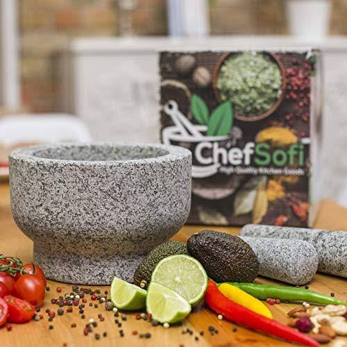 8 inch 5 Cup-Capacity Mortar and Pestle Set D3743