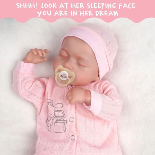 18 Inch Soft Body Realistic Newborn Baby Dolls with Clothes and Toy Accessories M2416