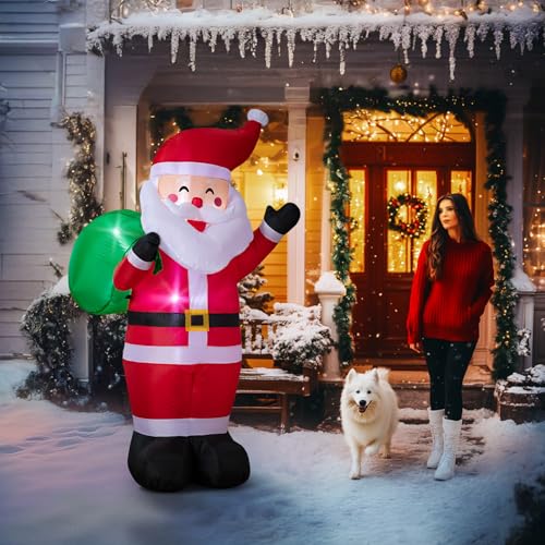 8FT LED-lit Inflatable Santa Claus Decoration Y3840