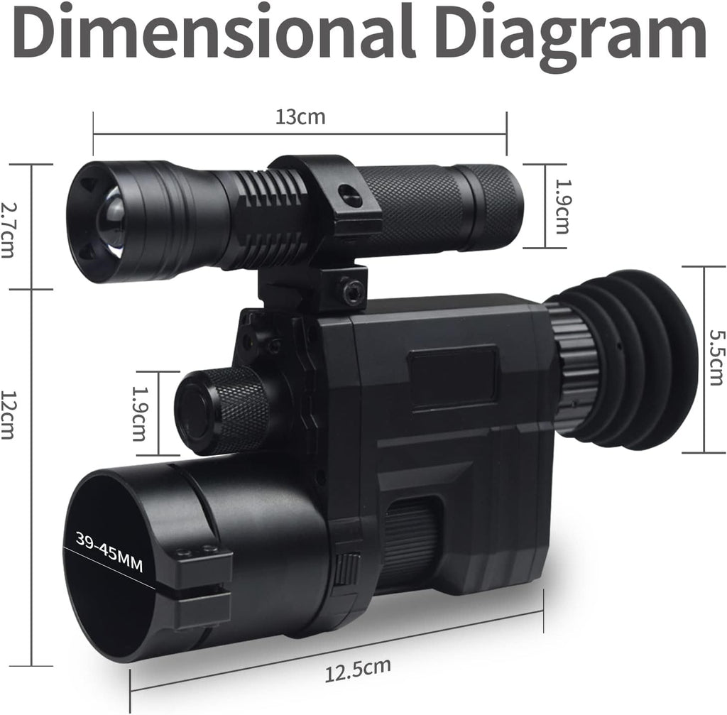 WiFi Digital Night Vision Scope Video Camera 960P 1.3 inch HD Display M110059