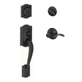 Aged Bronze Single Cylinder Handleset with Accent Lever Z476077