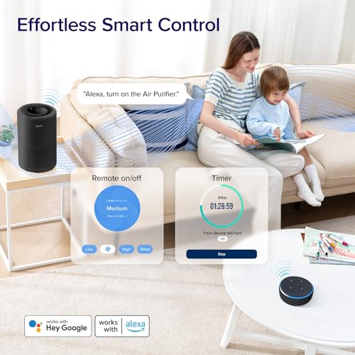 White Smart WiFi Air Purifier S539913