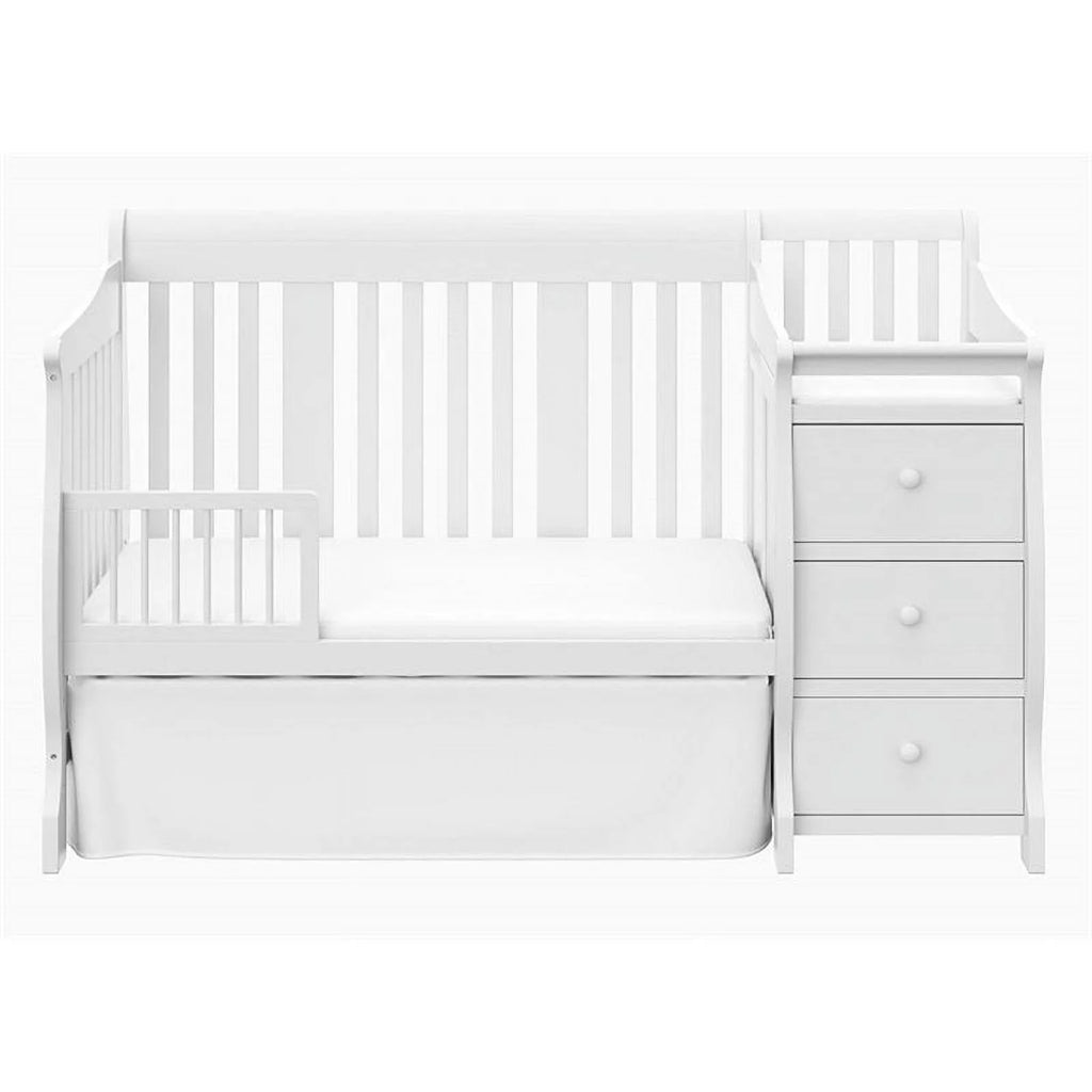 4-in-1 Convertible Crib and Changing Table Set in White P41609
