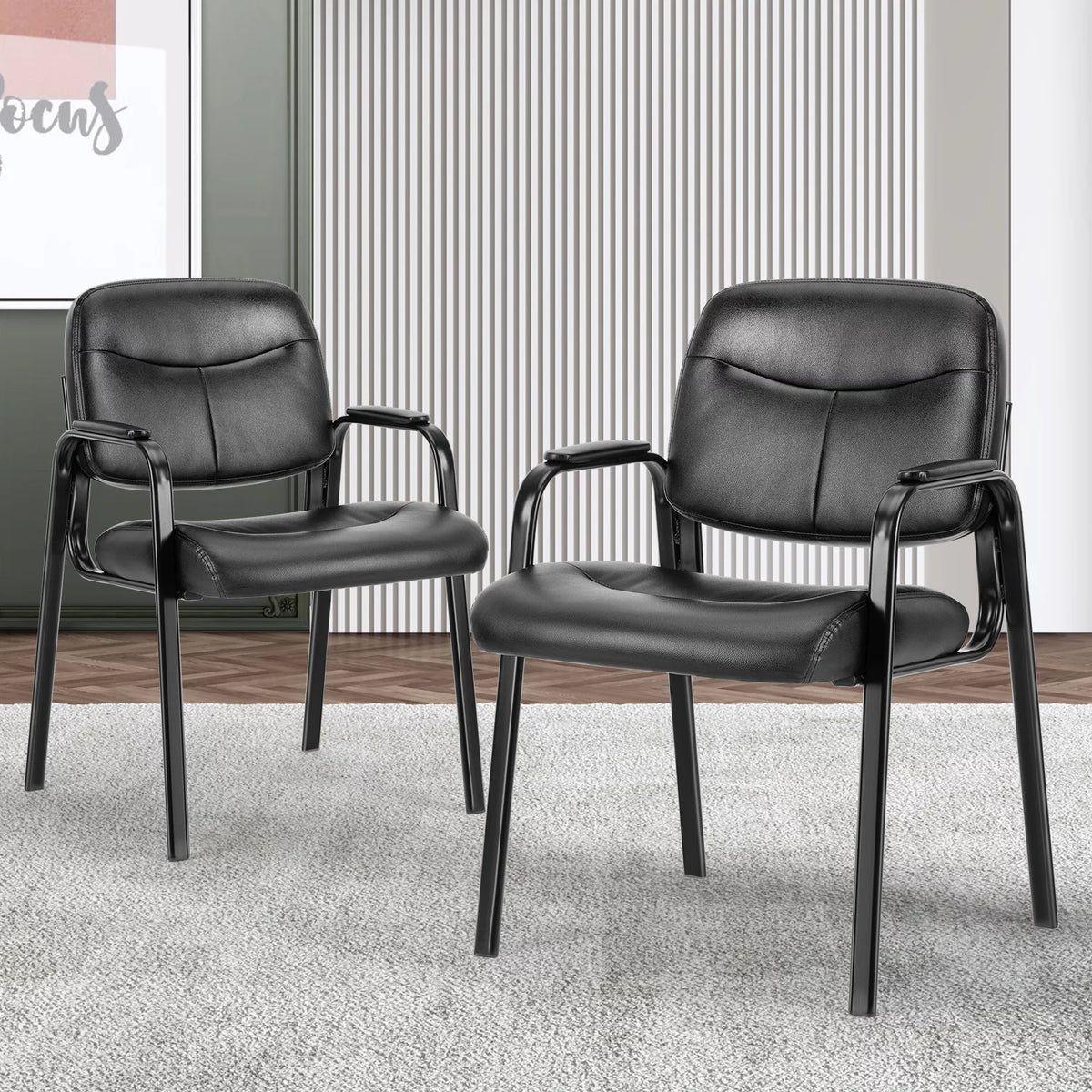 Set of 2 Sturdy Waiting Room Chairs E144946