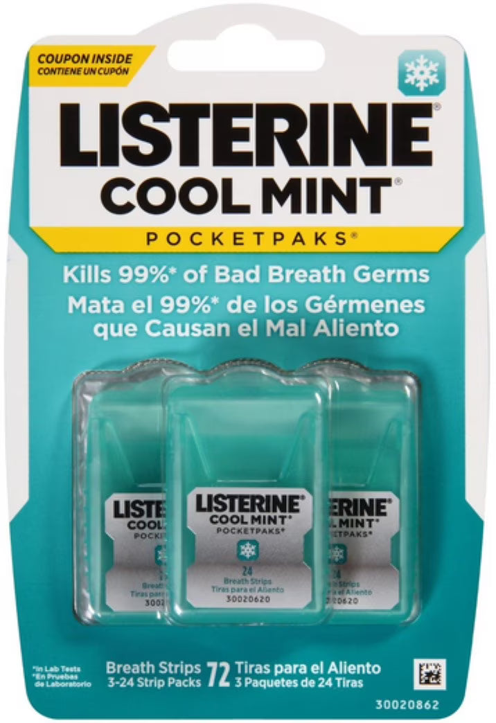 Cool Mint Breath Strips 72 Each (Pack of 6) Q322831