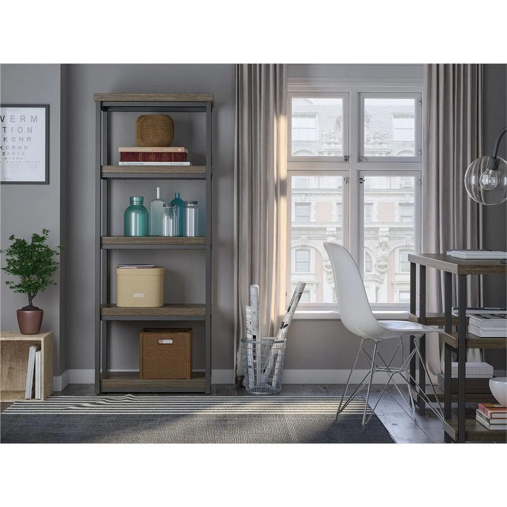 Weathered Oak Bookcase Z13906