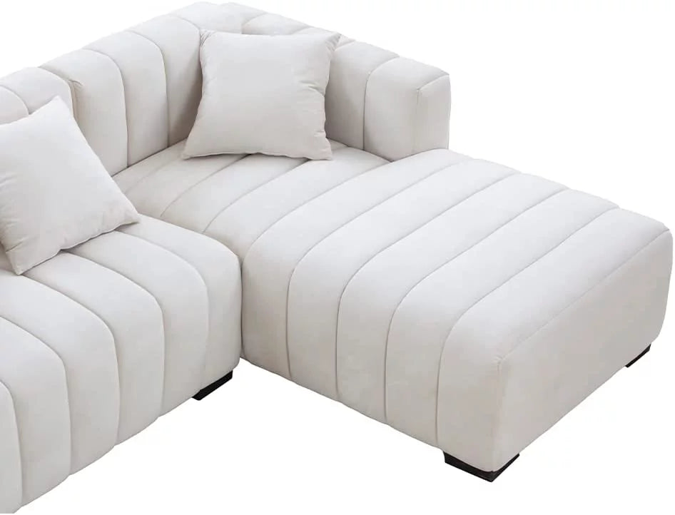 139" L Shaped Sectional Sofa with Ottoman S6769