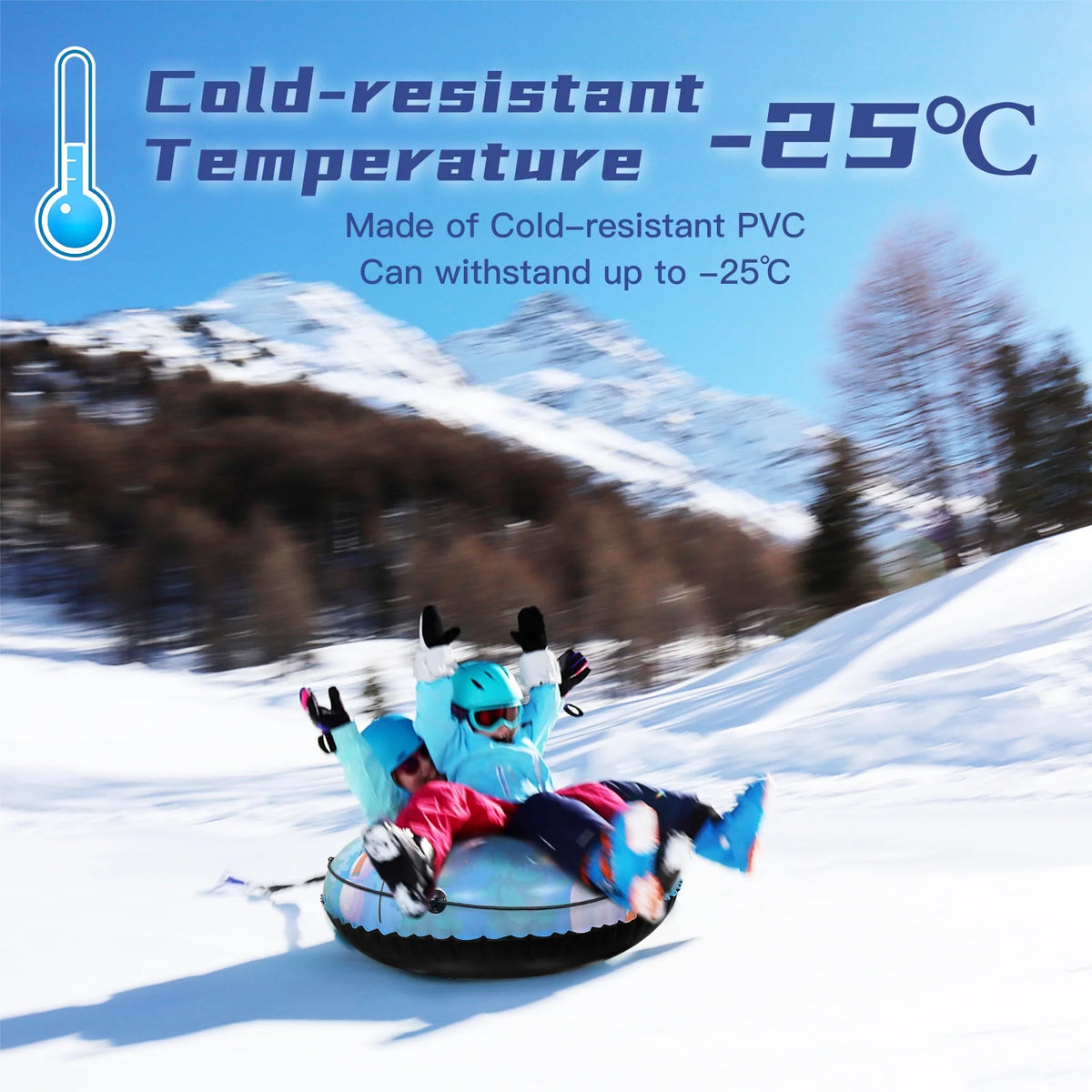 Inflatable Ski Ring Snow Tube with Handle I2950