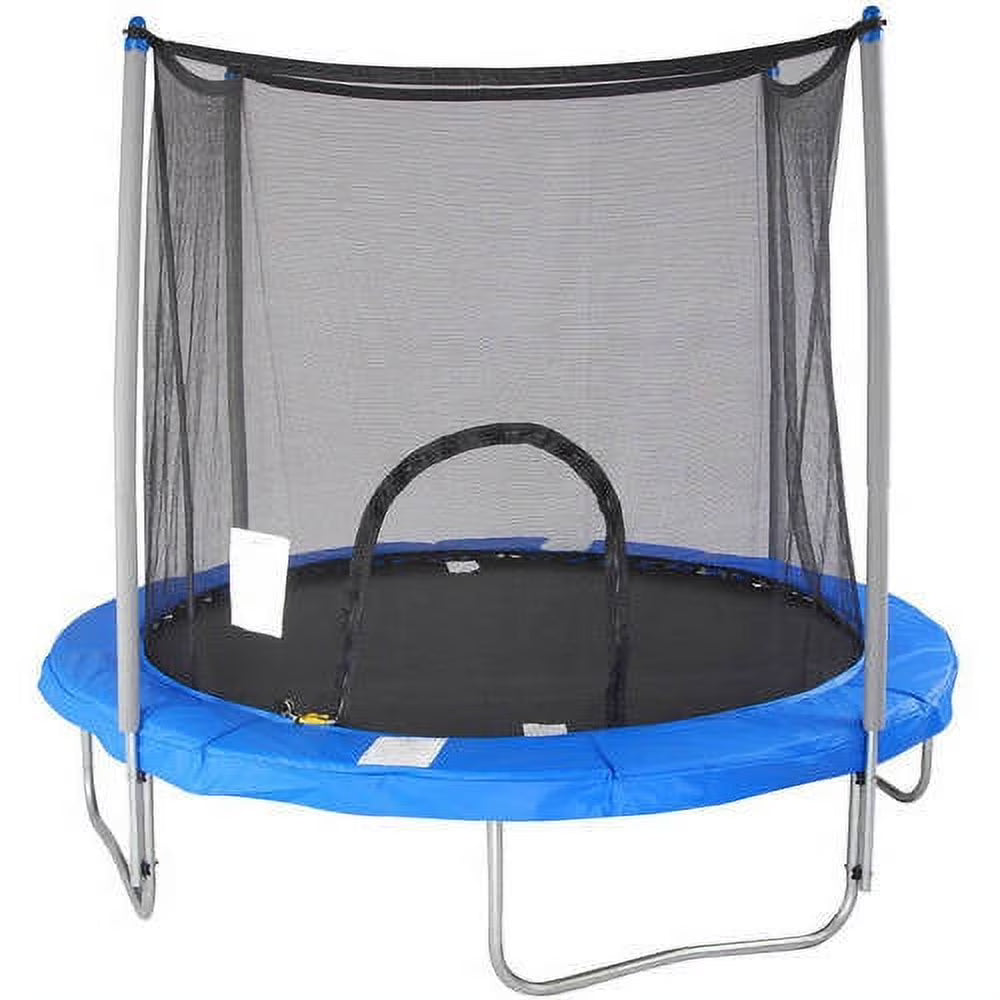 8' Trampoline with Safety Enclosure, Blue E1687