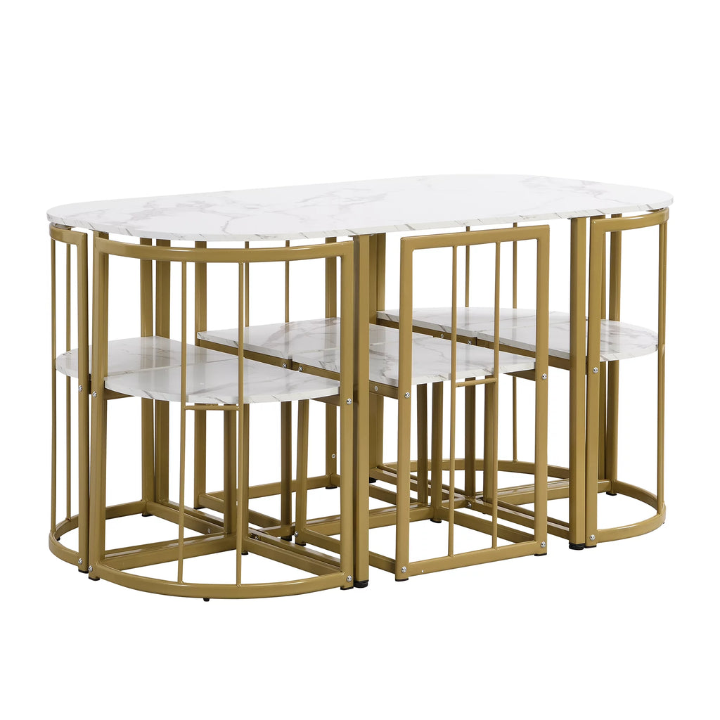 7 Piece Dining Table and Chairs Set B603