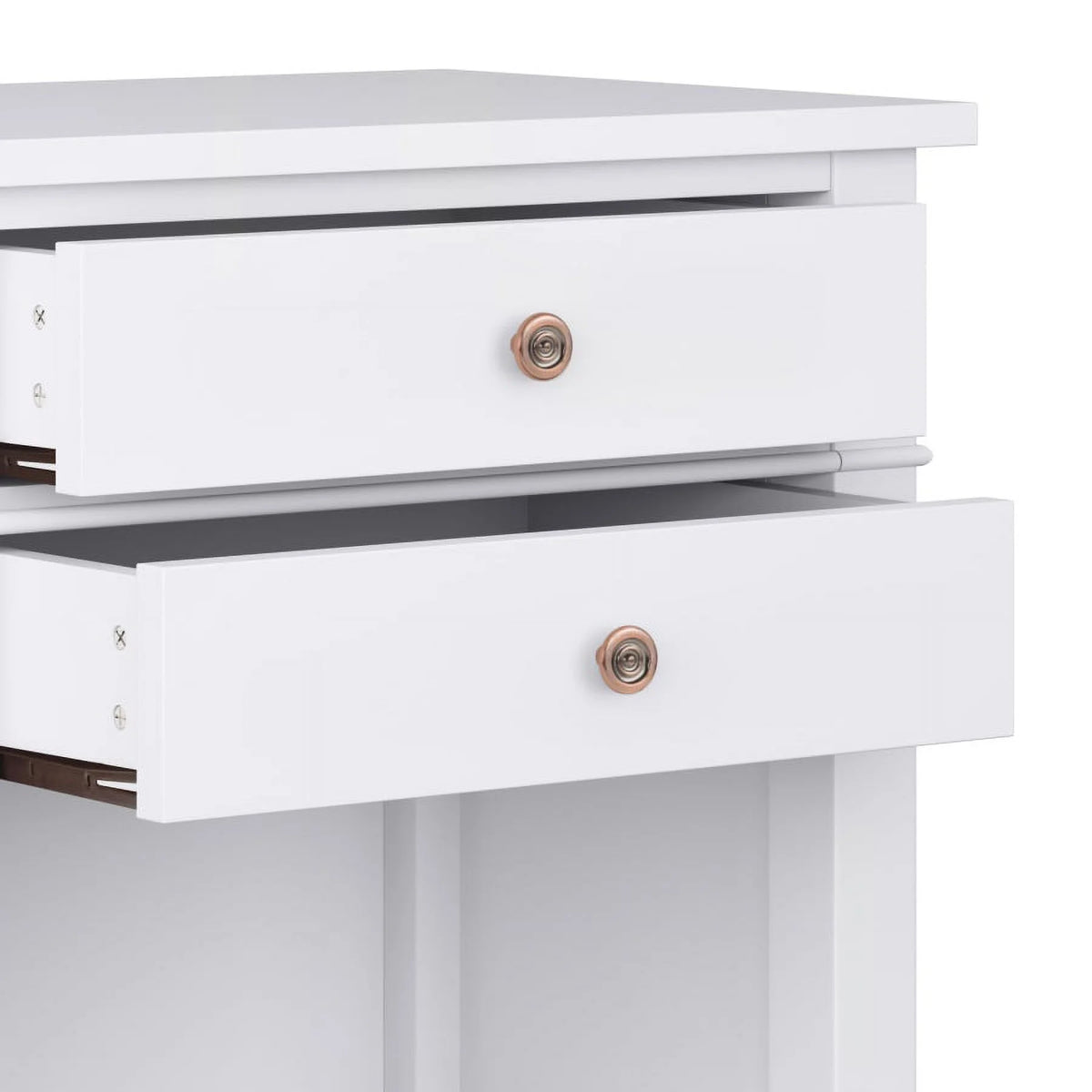 White 24 inch Wood Nightstand A18446