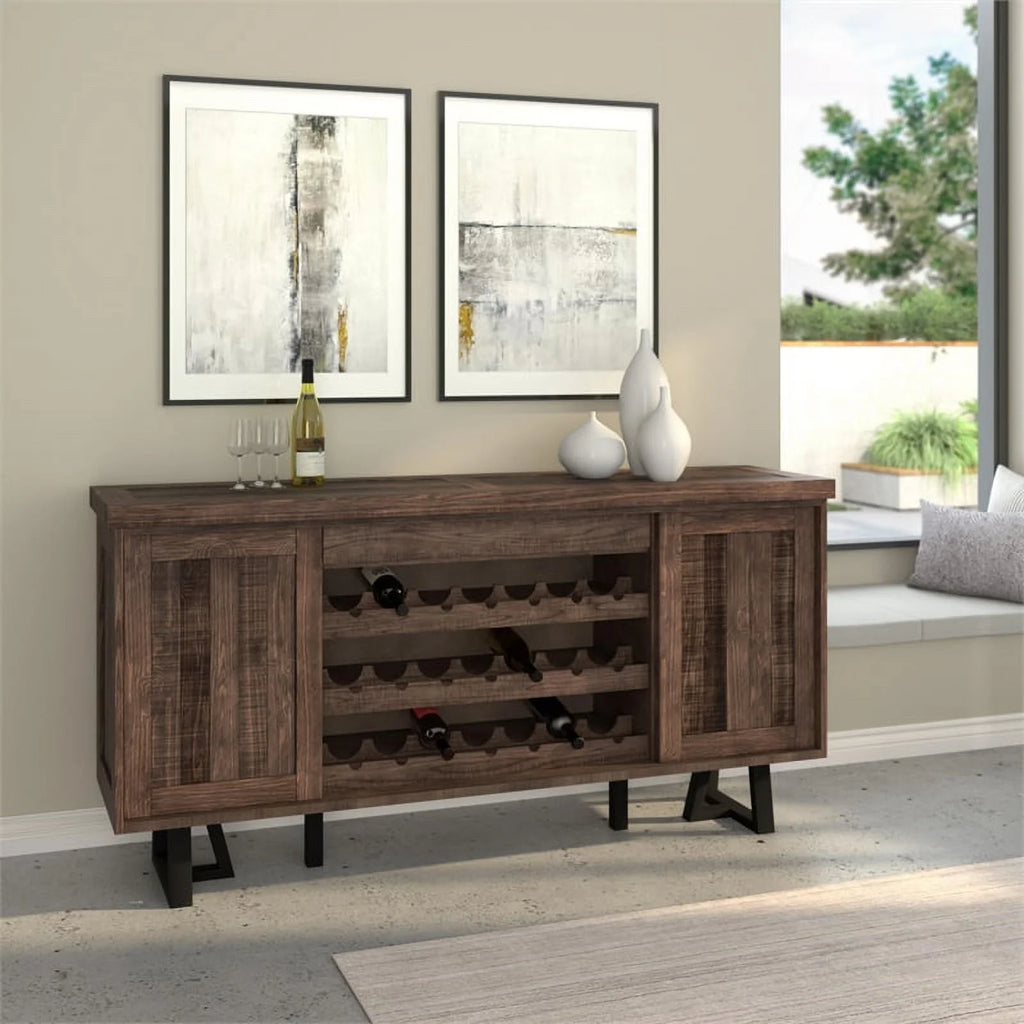 4 Piece Dining Table Side Chairs Sideboard Set T7980