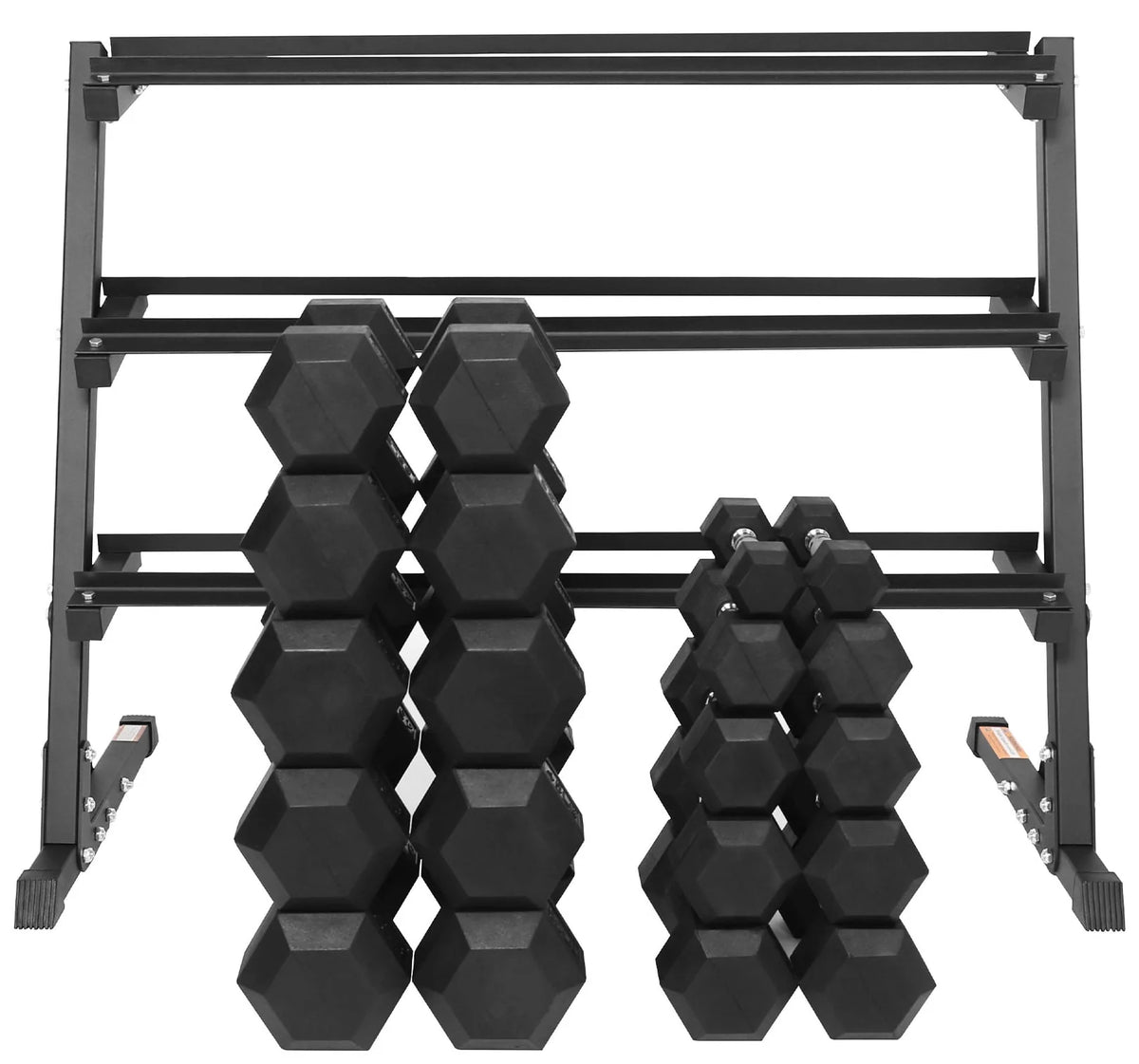 150 LB Dumbbell Set with A-Frame Rack O67347