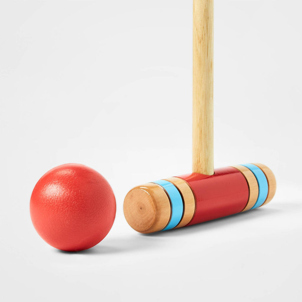 24 Pieces Croquet Game Set with Storage Carry Bag V99959