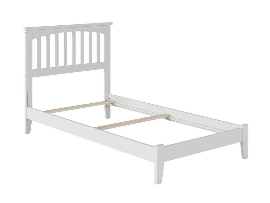 White Twin Mission Bed H876