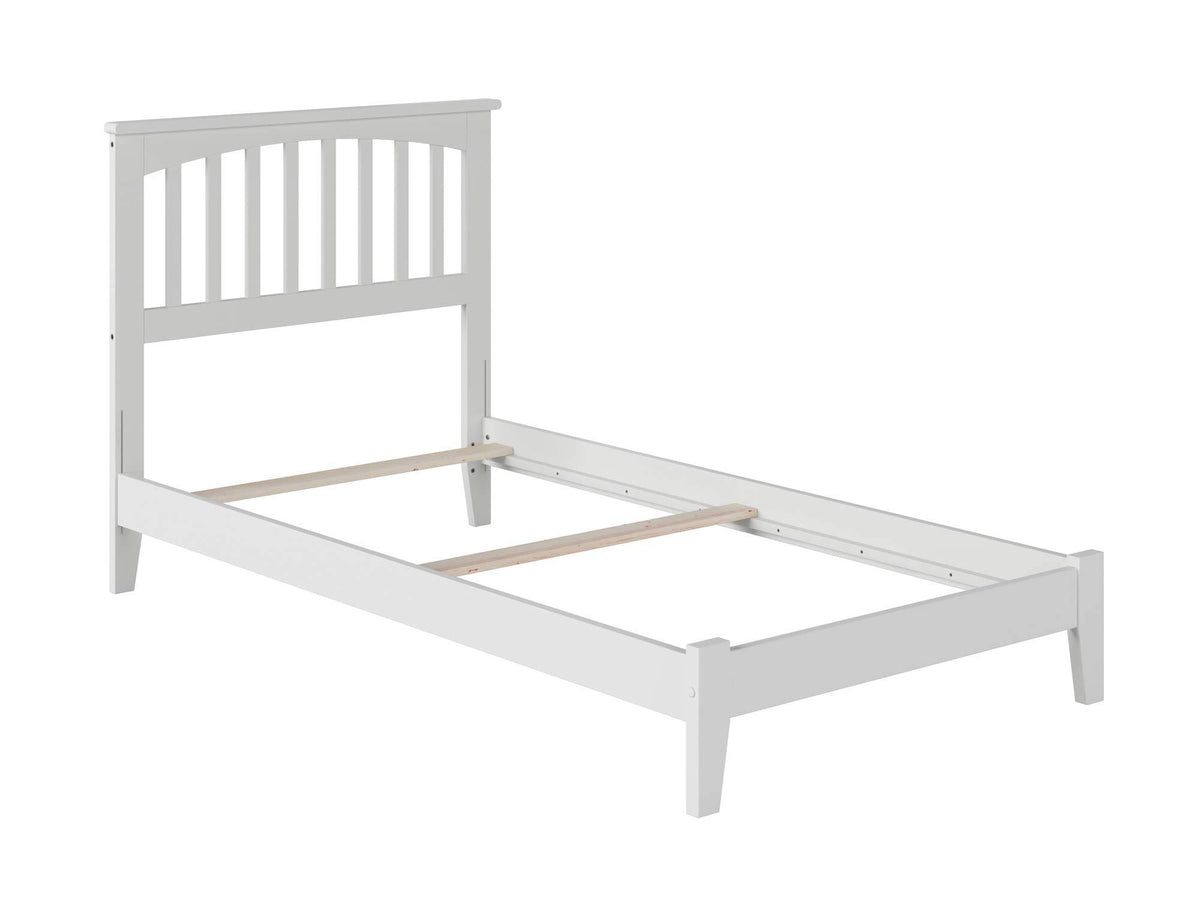 White Twin Mission Bed H876