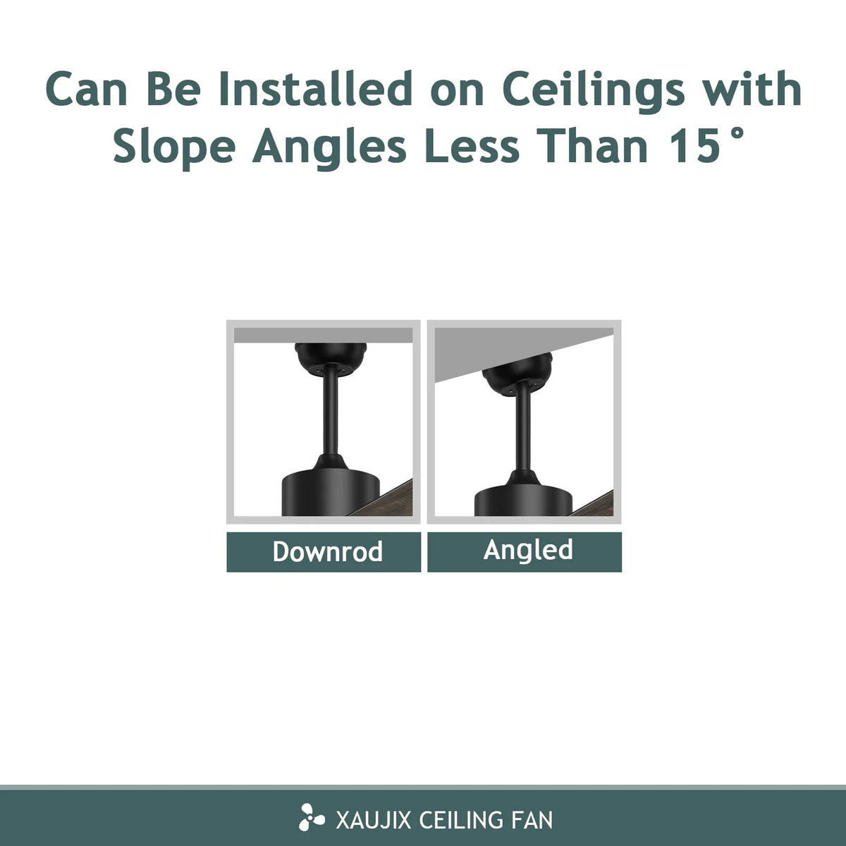 Ceiling Fan with Light and Remote Control, 52 '' 6-Speed Reversible 5 Wood Blades O606