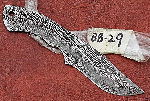 7.75 Inch Damascus Steel Skinning Knife Blade O5368